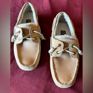 Sperry Wonens Tan Moccasins